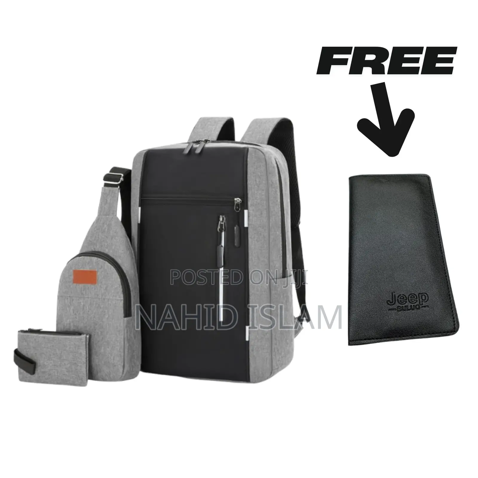 Premium Travel Bag Set 3.1 + Free Wallet