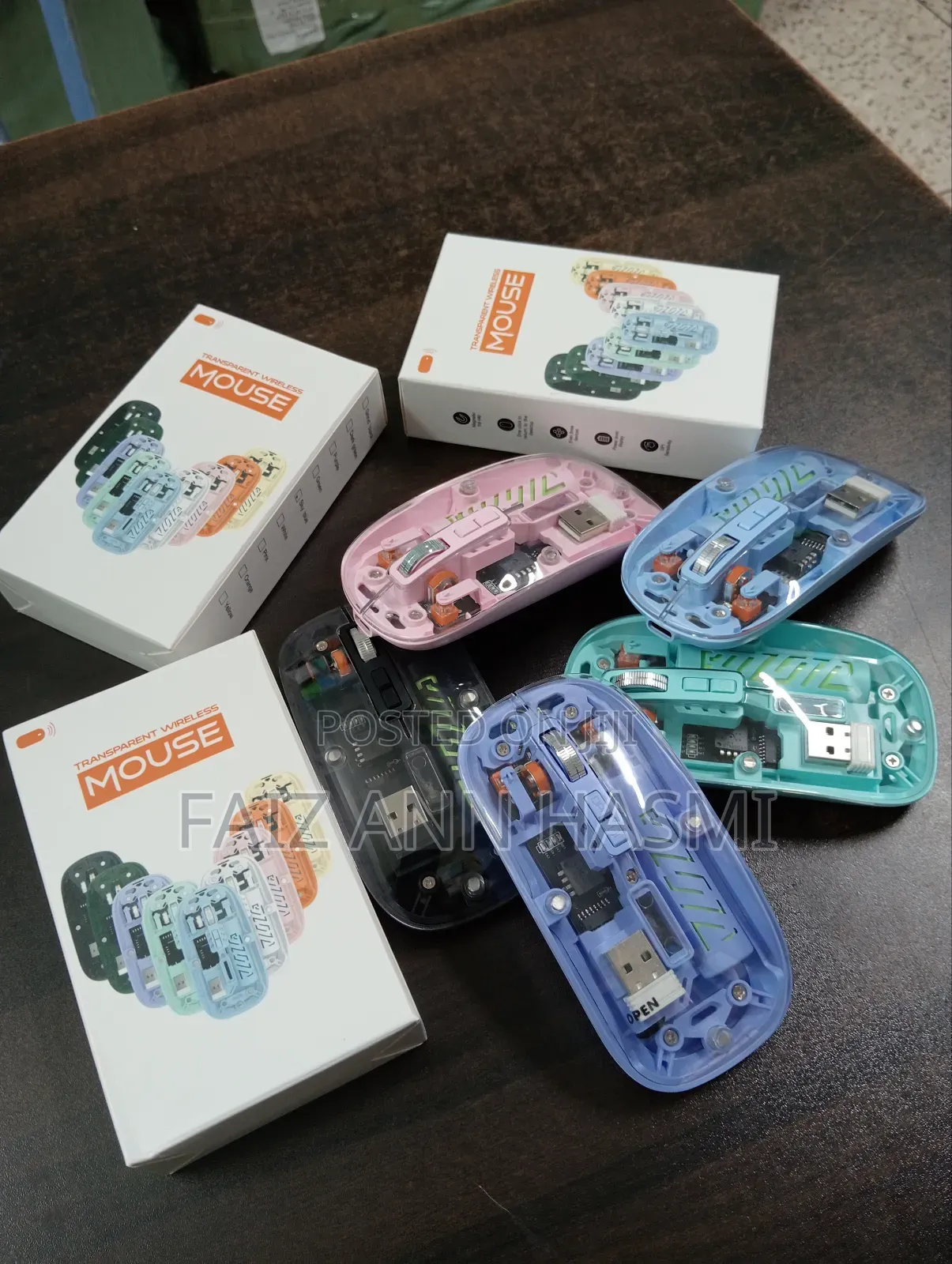 Wireless Transparent Type-C Rechargeable Mouse
