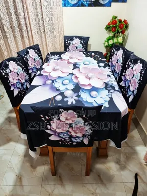Photo - 6 Piece Chair Cover 1 Piece Table Cover