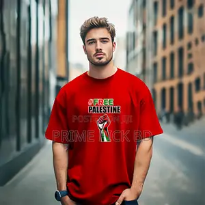 Solid Drop Shoulder T-Shirt | “Free Palestine” Edition