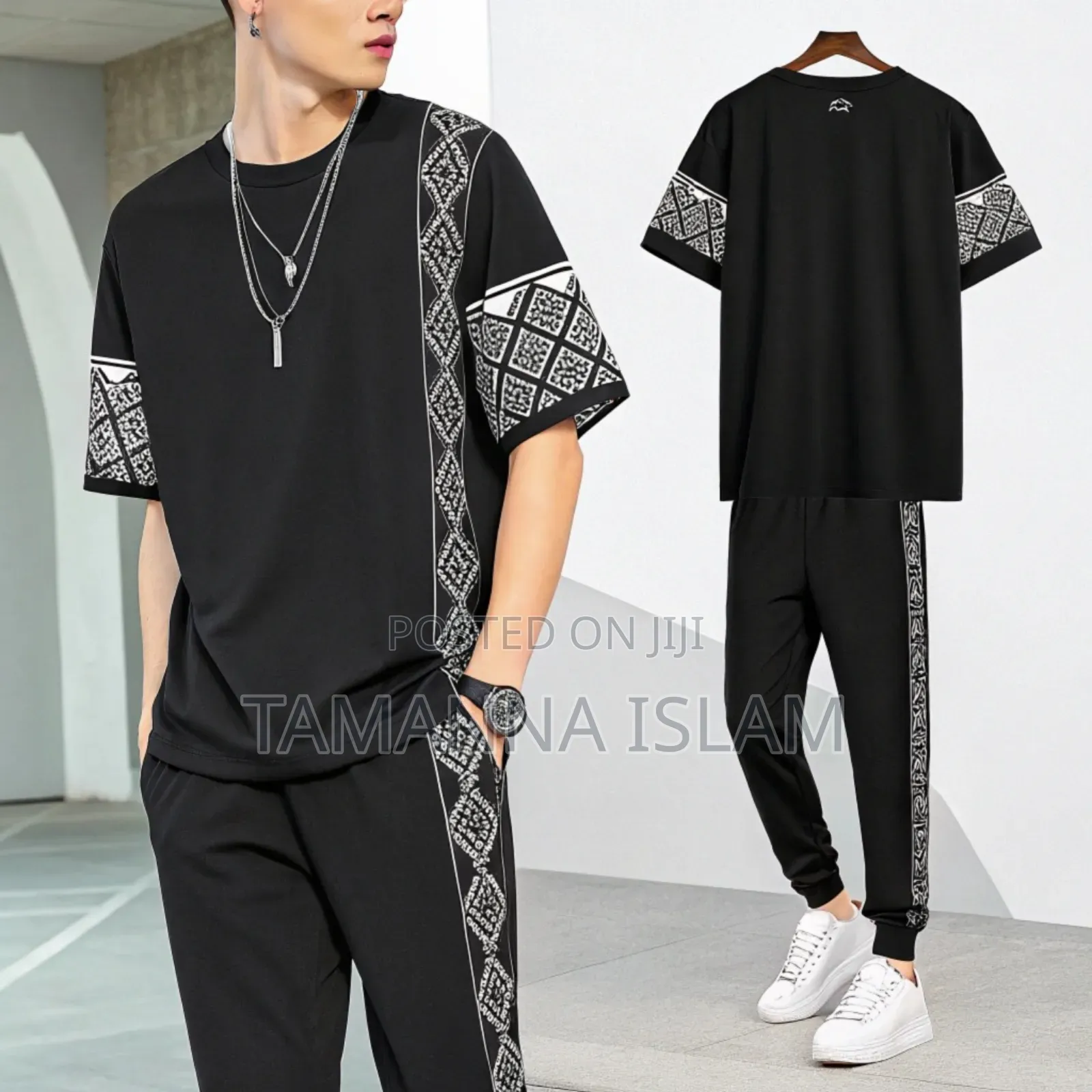 Drop Shoulder Mash T-Shirt and Trouser
