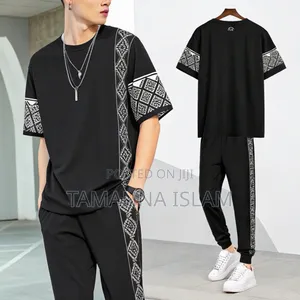 Photo - Drop Shoulder Mash T-Shirt and Trouser