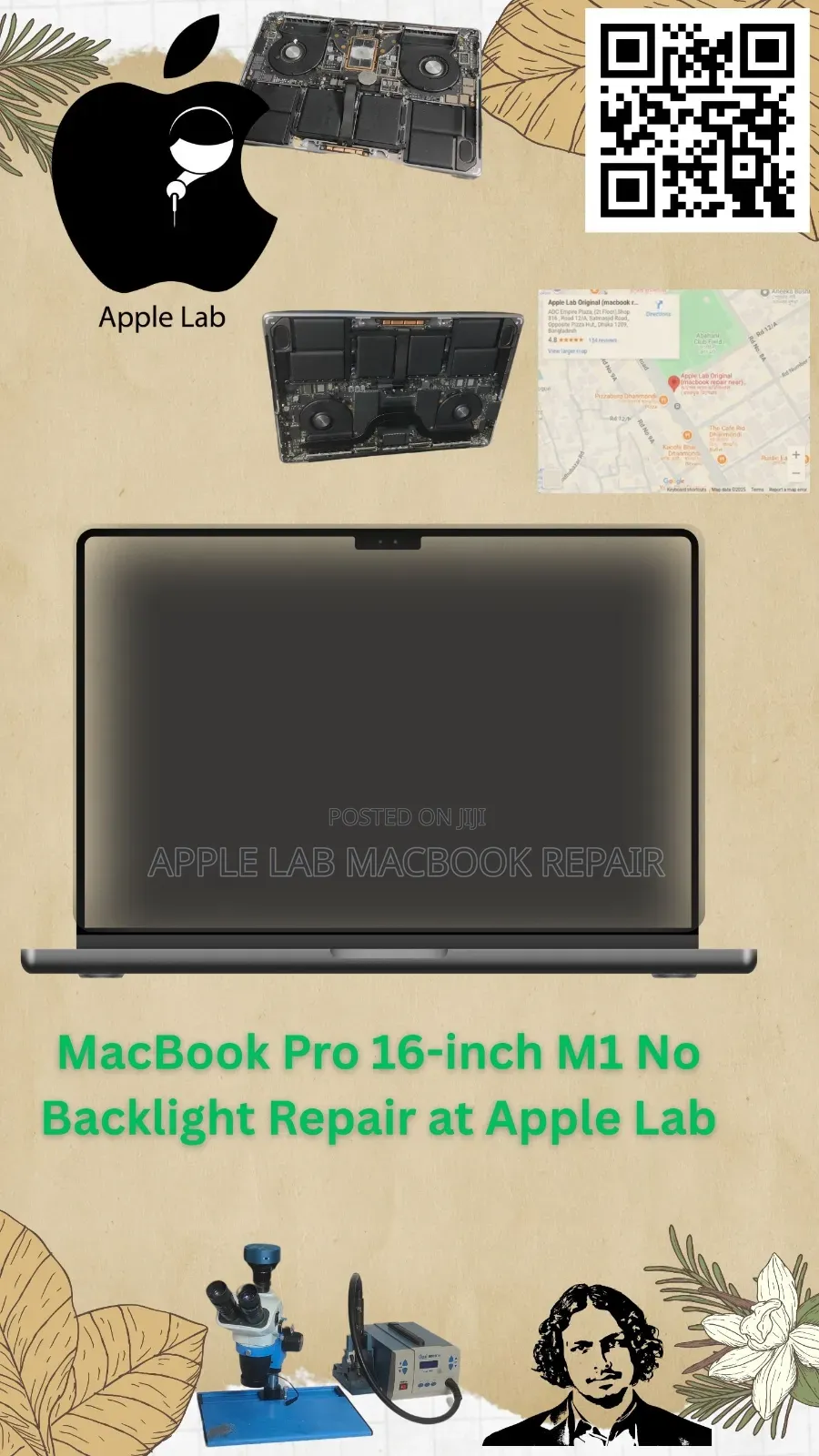 Macbook Pro 16-Inch M1 No Backlight Repair