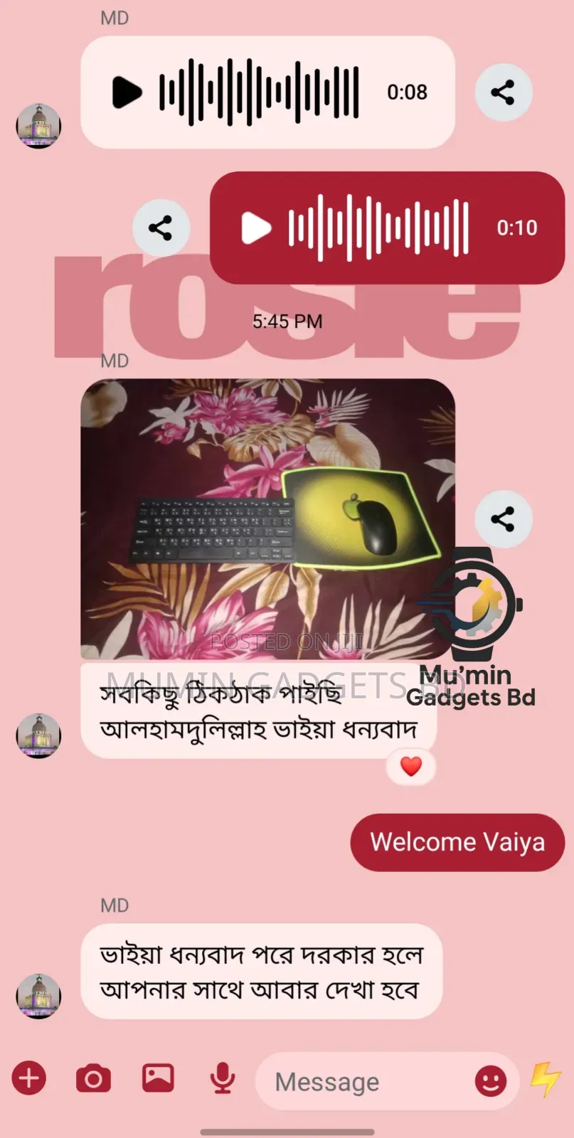 Mini Wireless Keyboard and Mouse With Dongles