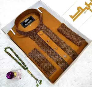 Photo - Embroidered Tencel Cotton Panjabi