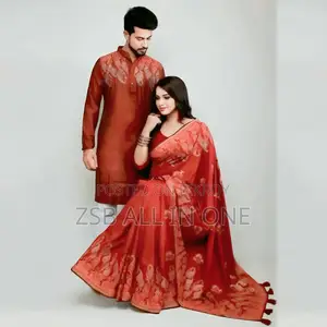 পাঞ্জাবি শাড়ি কম্বো সেট হট