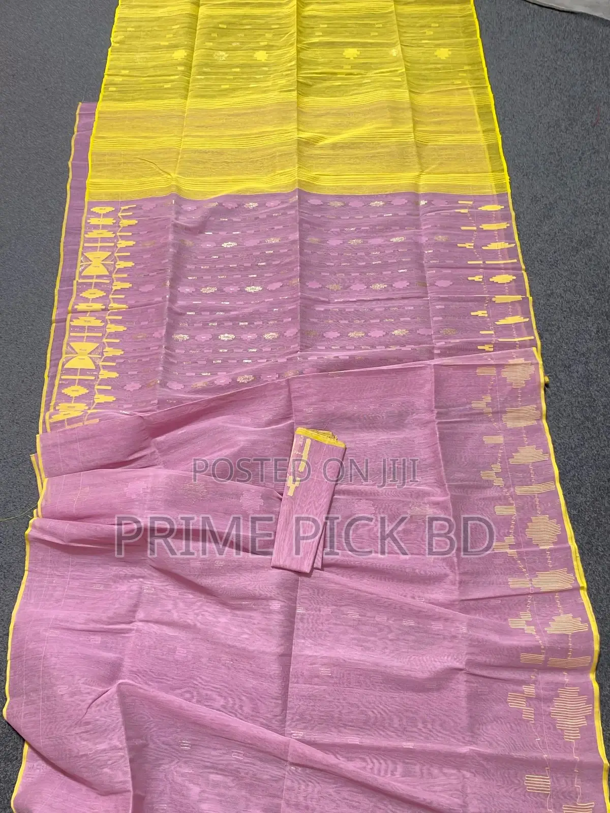 Premium Half Silk Jamdani Saree – Count 40