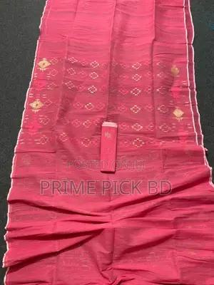 Premium Half Silk Jamdani Saree – Count 40