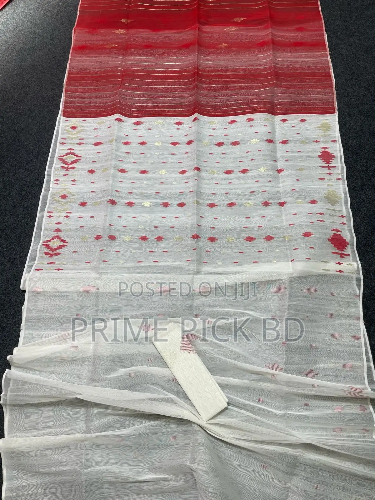 Premium Half Silk Jamdani Saree – Count 40