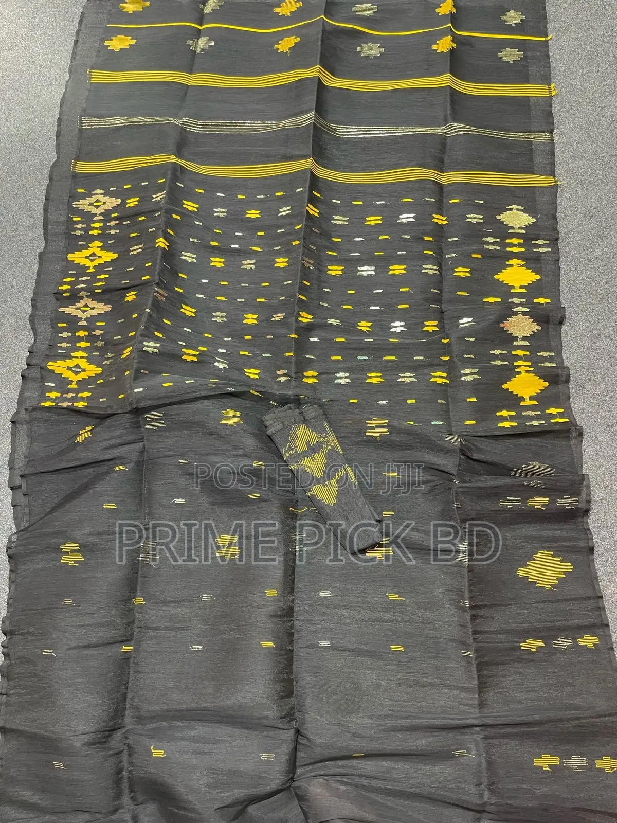 Premium Half Silk Jamdani Saree – Count 40