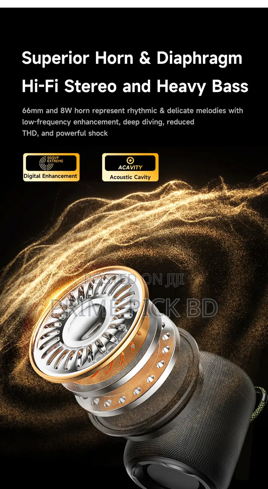 Awei Ka13 Mini Waterproof Bluetooth Speaker With RGB Lights