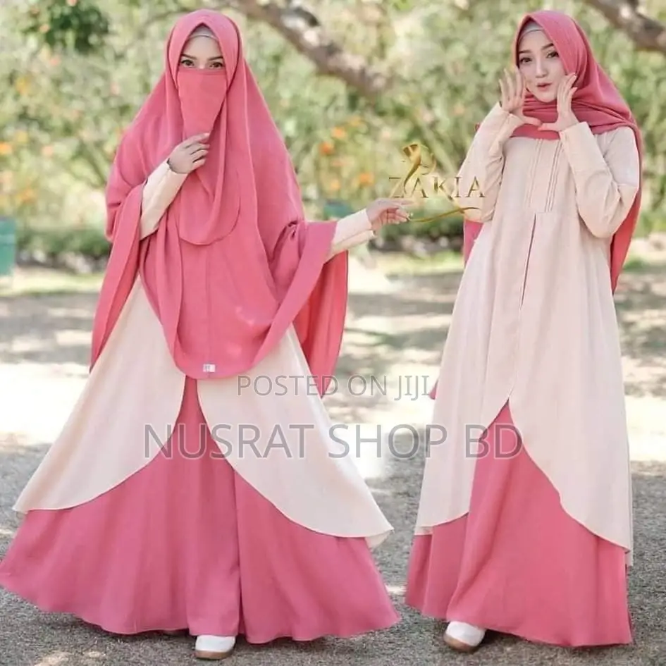 Dubai Cherry Borka With Hijab