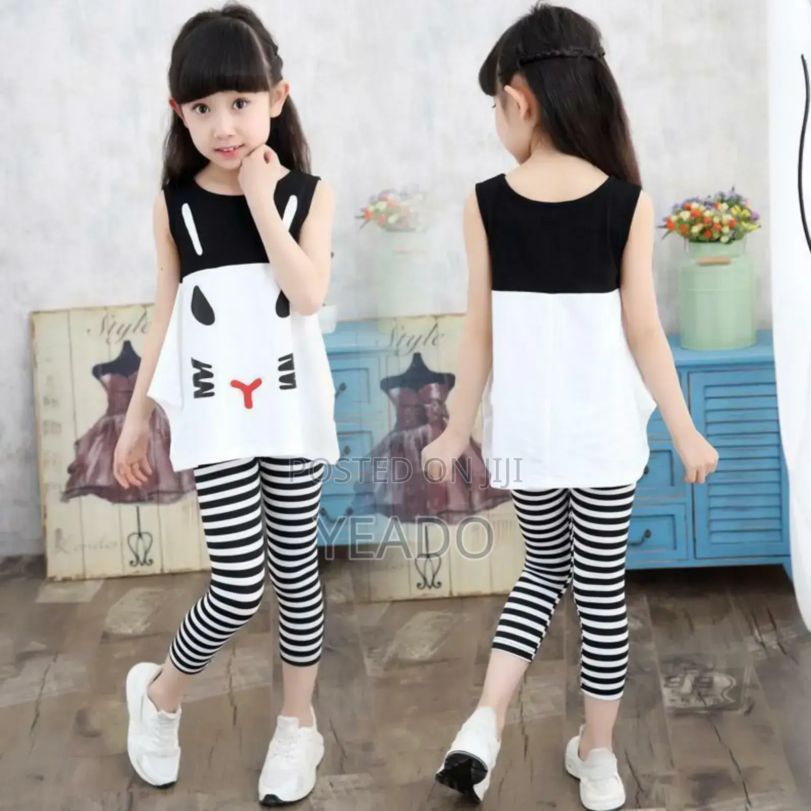 Girls Top and Tiles Set