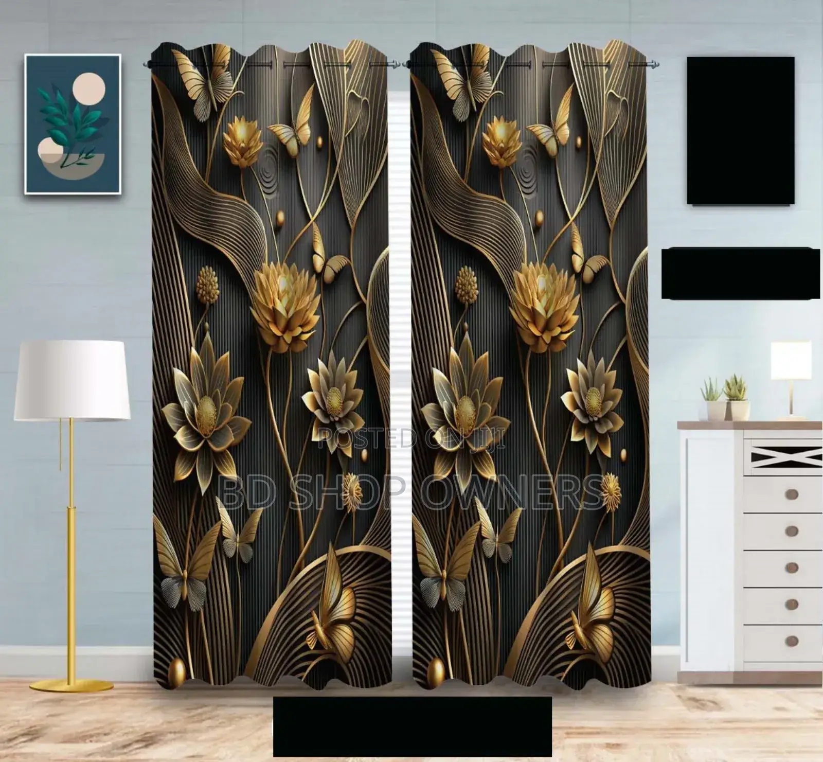 3d Print Premium Curtains (2 Piece)