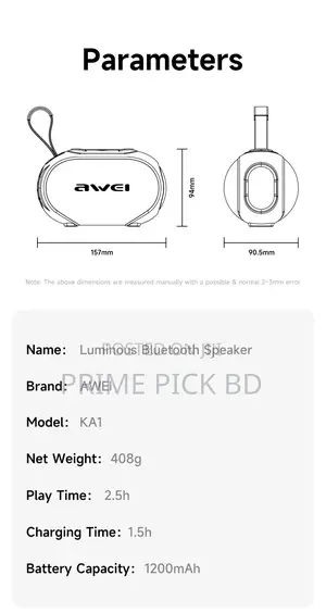 Photo - Awei Ka1 Portable Bluetooth Speaker – 5w(Six Month Warranty)