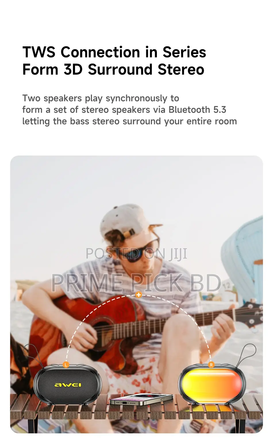 Awei Ka1 Portable Bluetooth Speaker – 5w(Six Month Warranty)