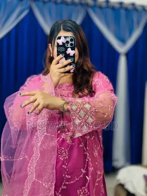 Photo - Pakistani Soft Net Sequence Three Piece