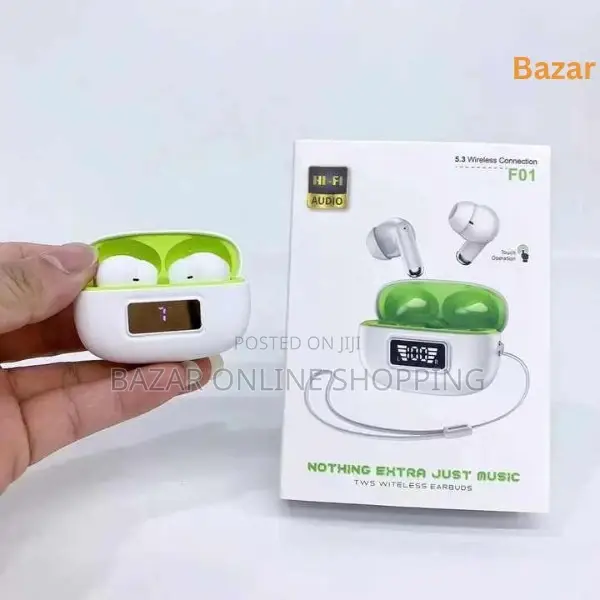 F01 Newest TWS True Wireless Bt 5.3 Macaron Headphones