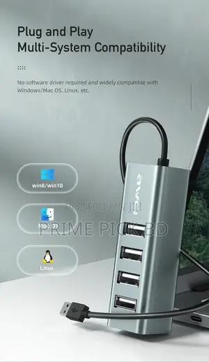 Awei Cl-122t Type-C Usb 2.0 Extender Docking Station