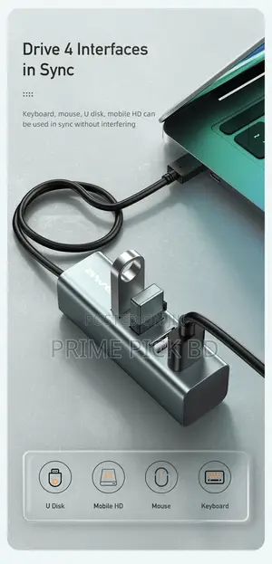 Awei Cl-122t Type-C Usb 2.0 Extender Docking Station