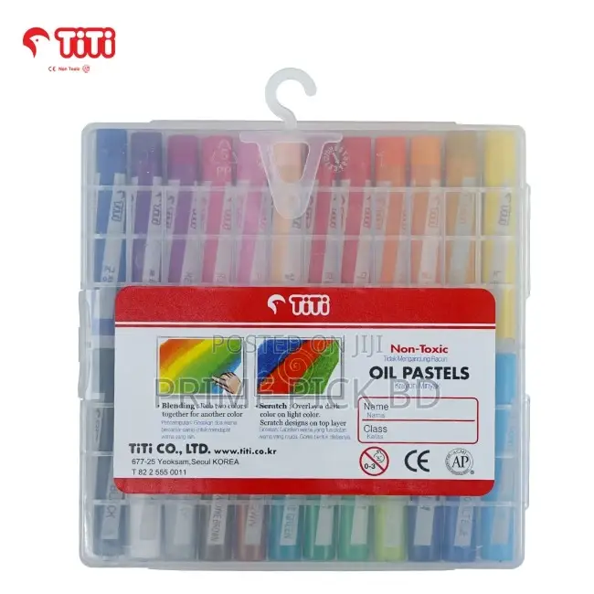 Joytiti Oil Pastel 24 Color Set – Smooth, Non-Toxic
