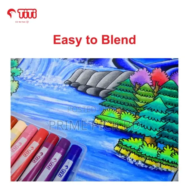 Joytiti Oil Pastel 24 Color Set – Smooth, Non-Toxic