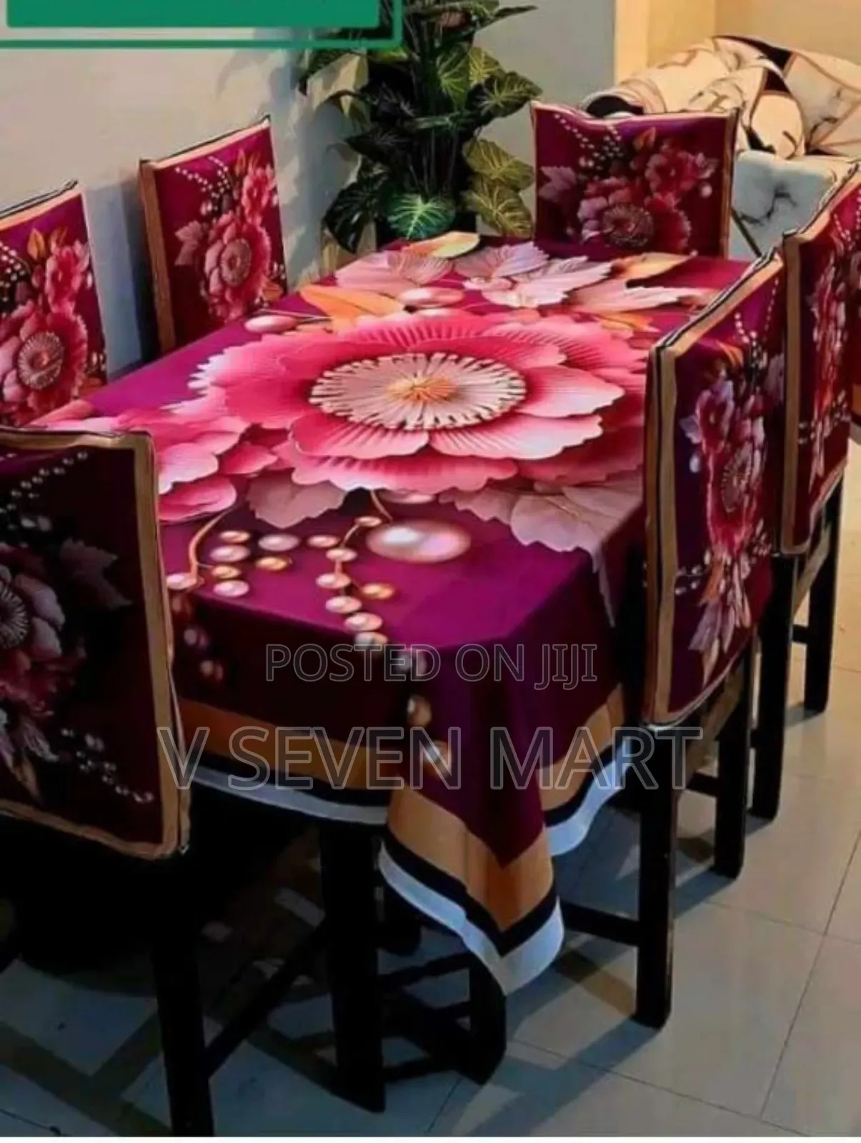 China Premium 3d Print Table Cloth Set