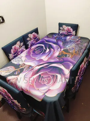 China Premium 3d Print Table Cloth Set