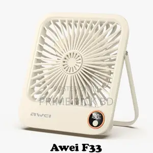 Photo - Awei F33 Thin Desktop Fan – Ultra-Quiet, Space-Saving