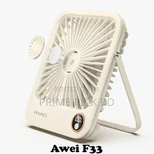 Awei F33 Thin Desktop Fan – Ultra-Quiet, Space-Saving