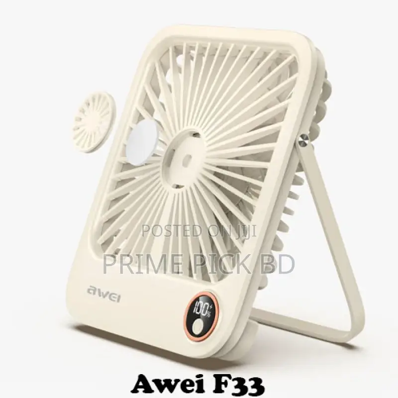 Awei F33 Thin Desktop Fan – Ultra-Quiet, Space-Saving