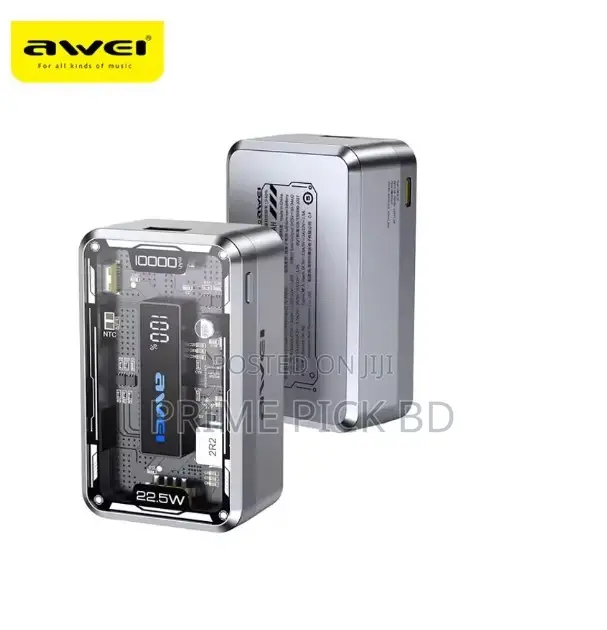 Awei P111k 10000mah Pd22.5w Fast Charging Power Bank