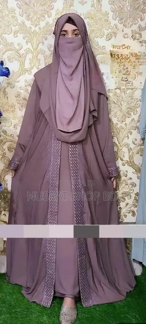 Embroidery Borka With Hijab