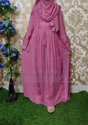Embroidery Borka With Hijab