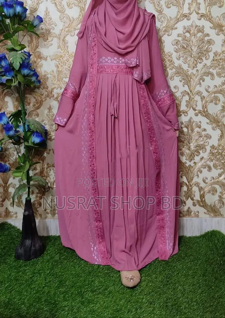 Embroidery Borka With Hijab