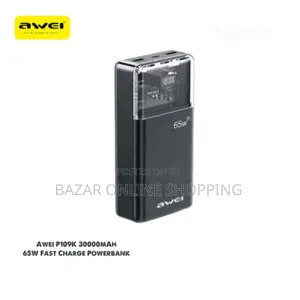 Photo - Awei P109k 30000mah Type C Pd65w Fast Charge Powerbank