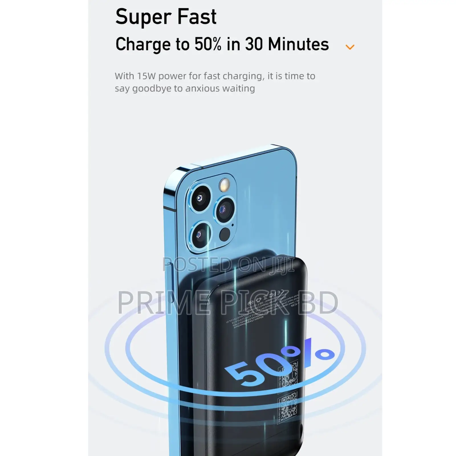 Awei P139k 10000mah Magnetic Wireless Power Bank With 15w