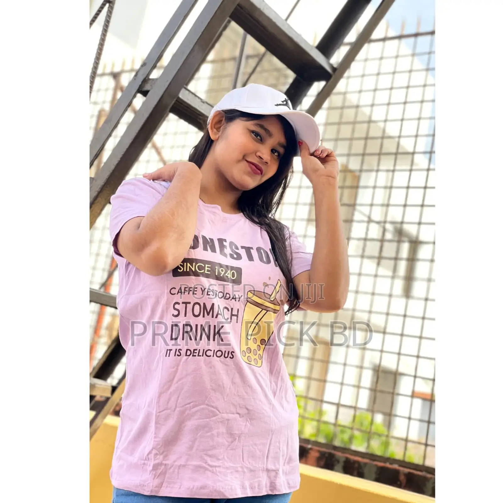 DTF Printed Ladies T-Shirt – Half Sleeve Regular Fit