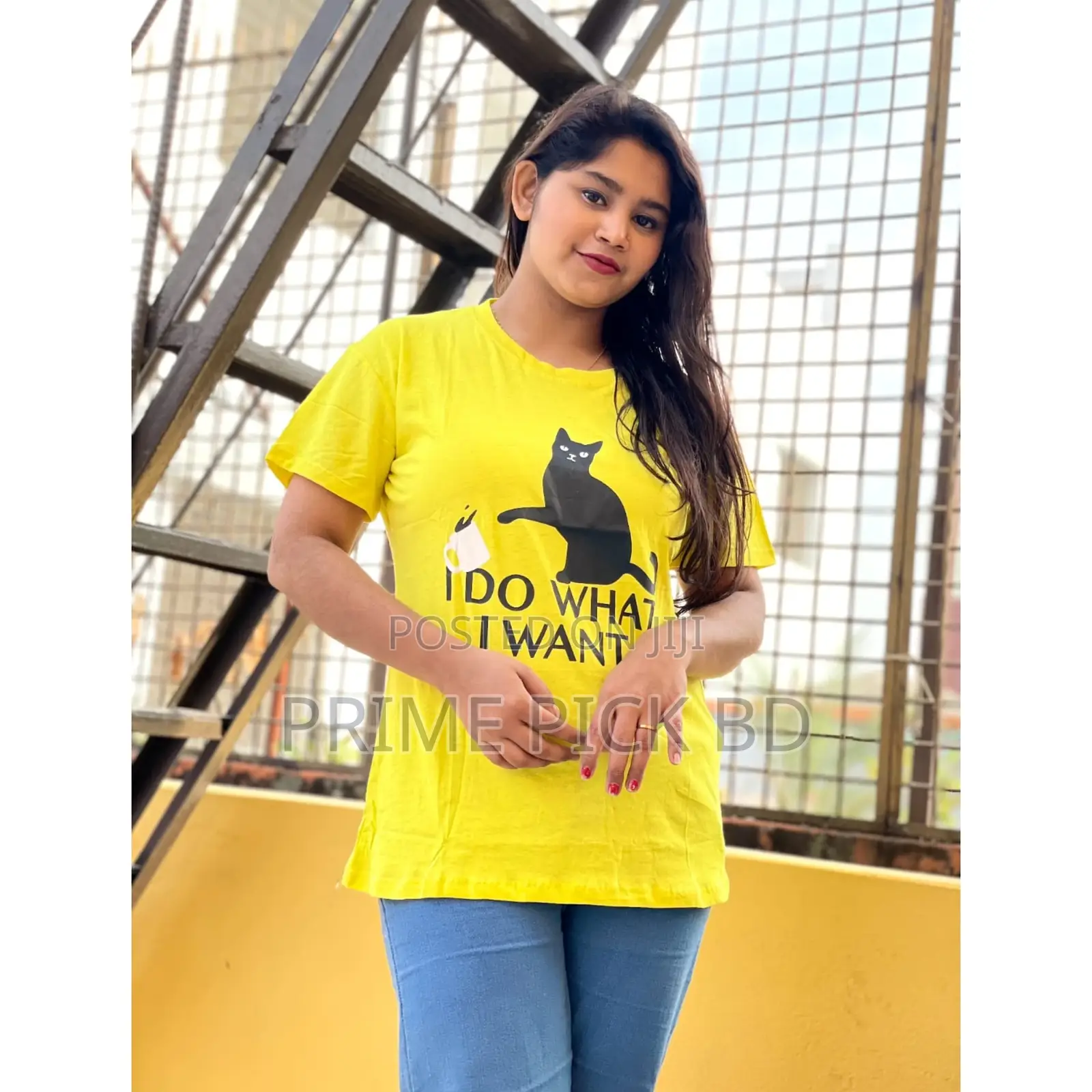 DTF Printed Ladies T-Shirt – Half Sleeve Regular Fit