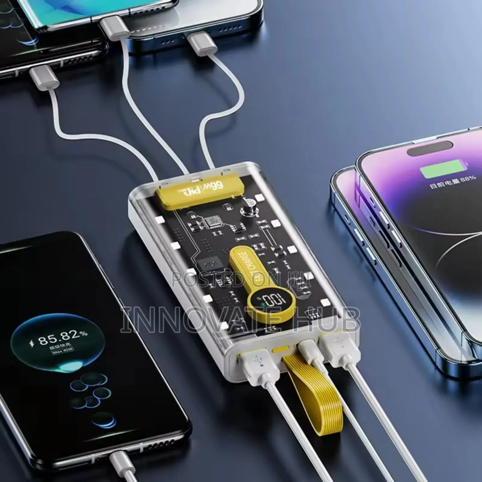 20000mah Power Bank With Cable 22.5w Fast Charging