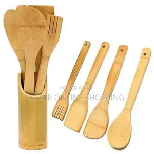 Photo - Bamboo Cooking Spoon 4 Piece