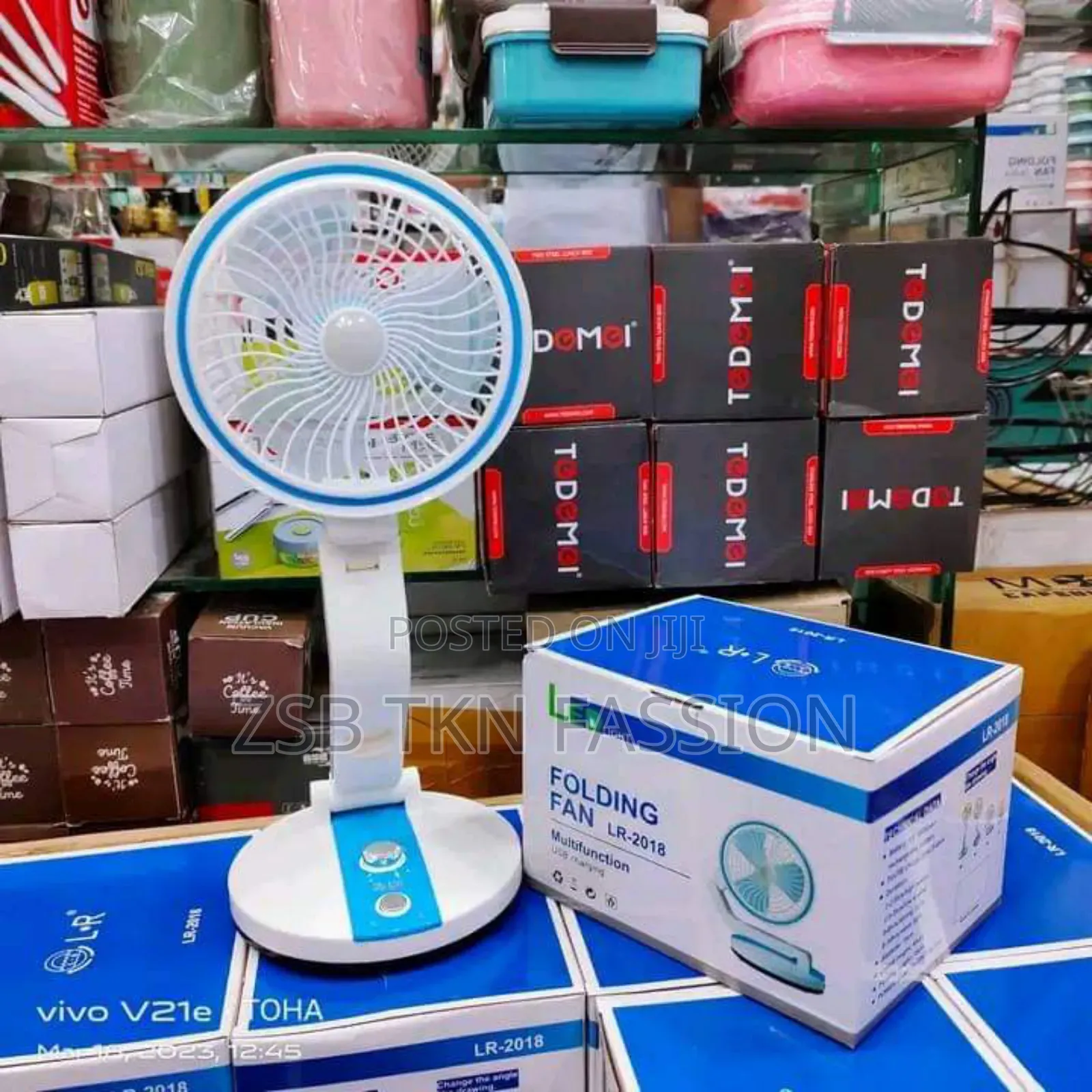 Folding Fan With Led Light