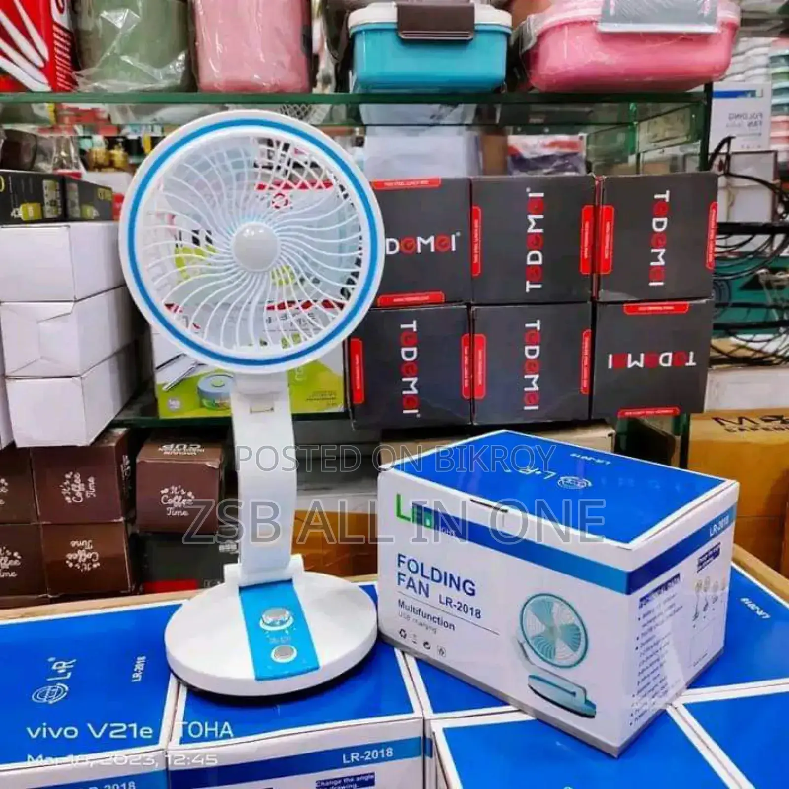 Folding Fan With Led Light
