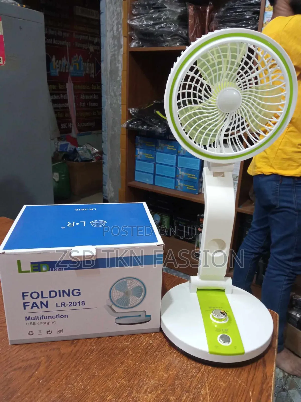 Folding Fan With Led Light