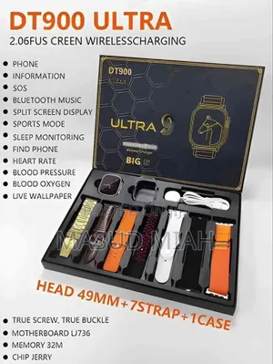 Photo - Dt 900 Ultra 9 Smartwatch With Free 7 Straps