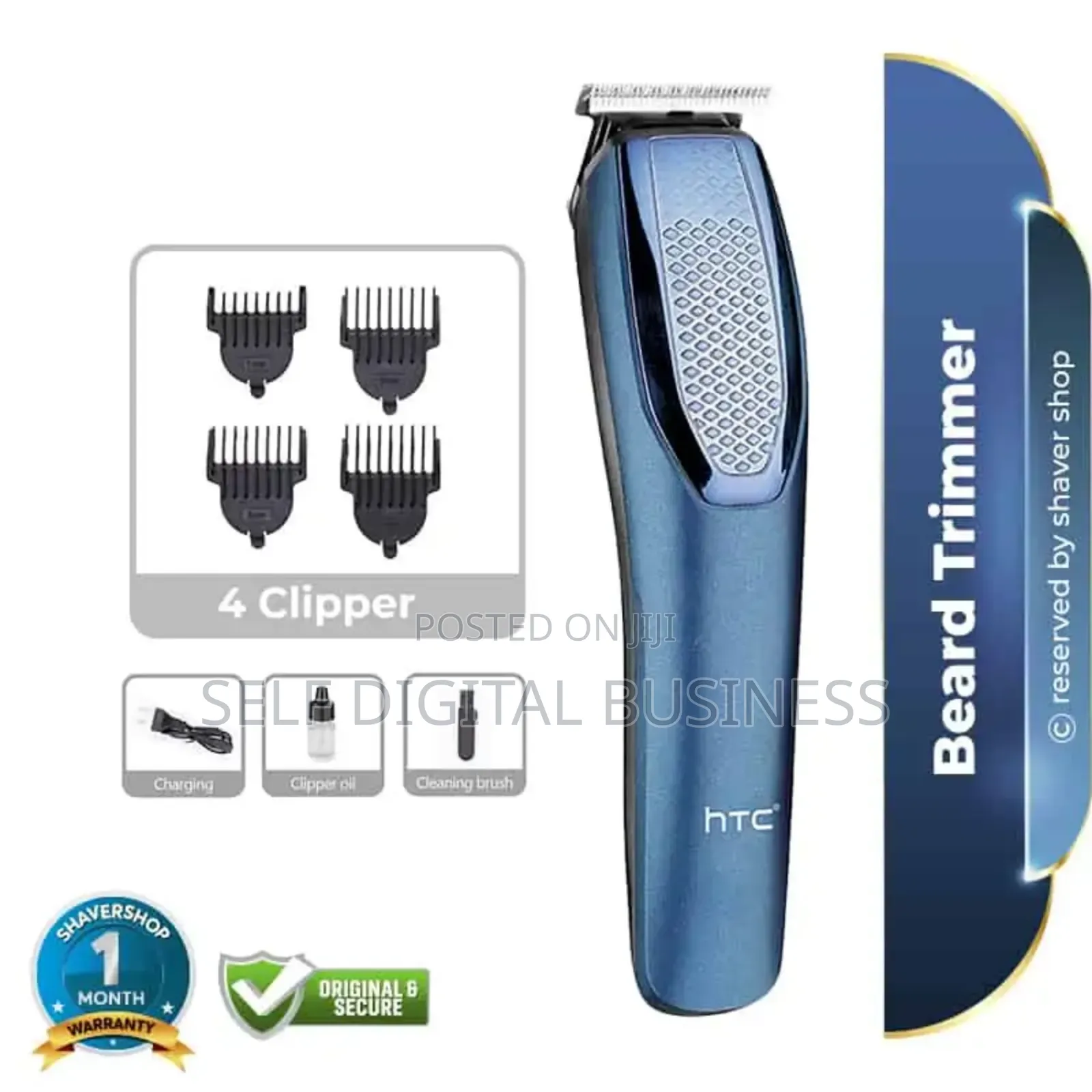 HTC Rechargeable Hair Trimmer for Men (At-1210)