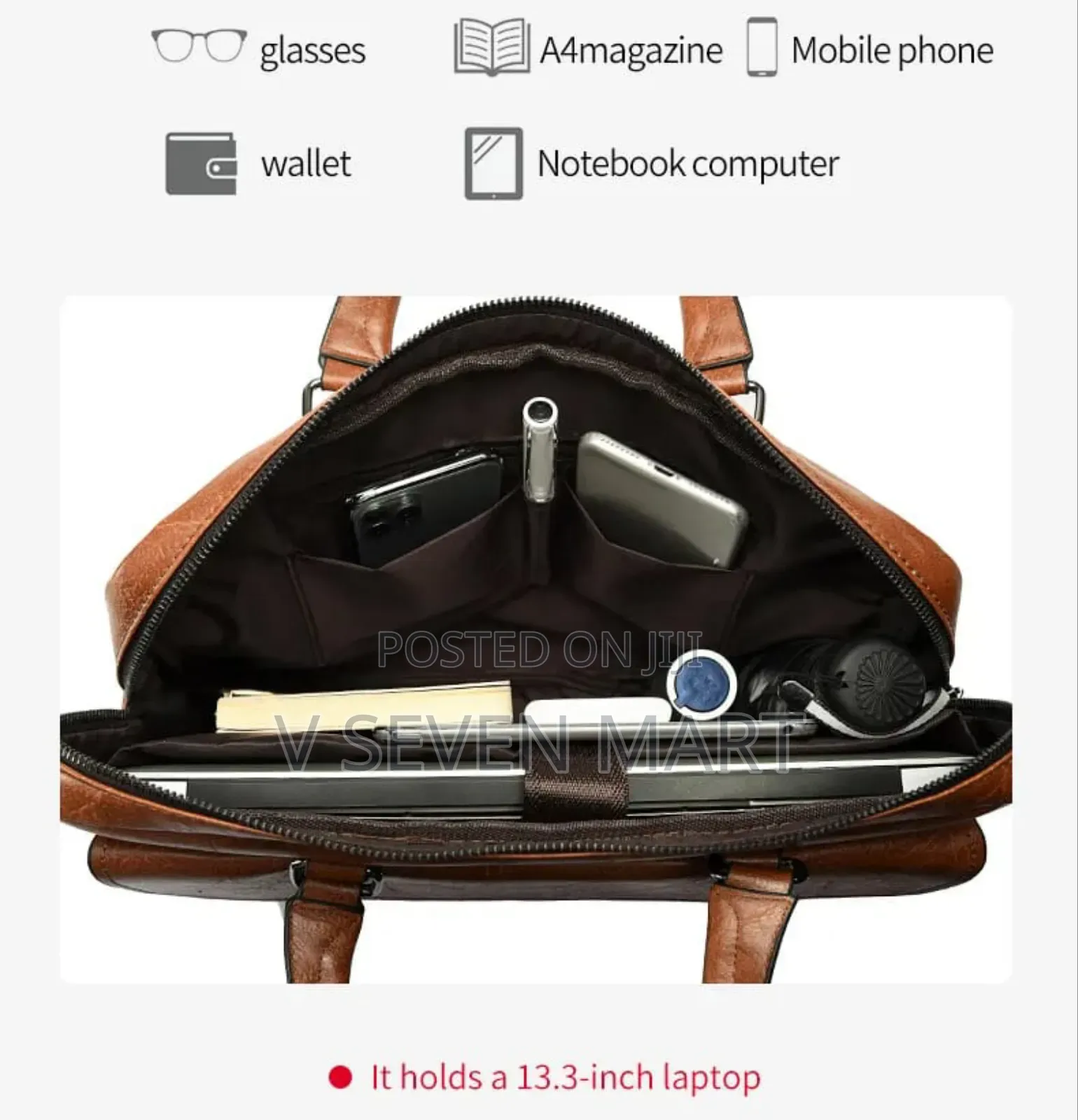 Amsburg Laptop Leather Bag