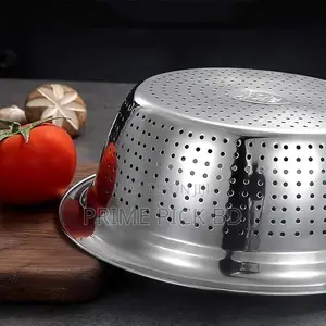 Photo - 3-in-1 Stainless Steel Vegetable Cutter With Drain Basket