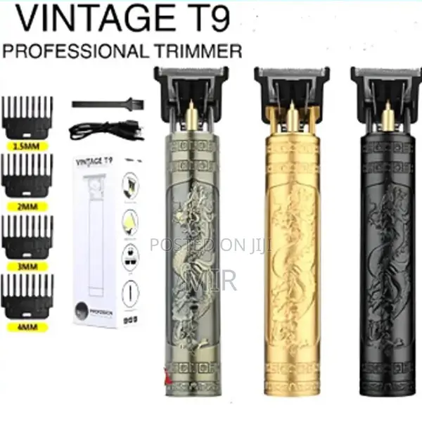 Vintage T9 Trimmer Usb Rechargeable Hair Cutting Machine