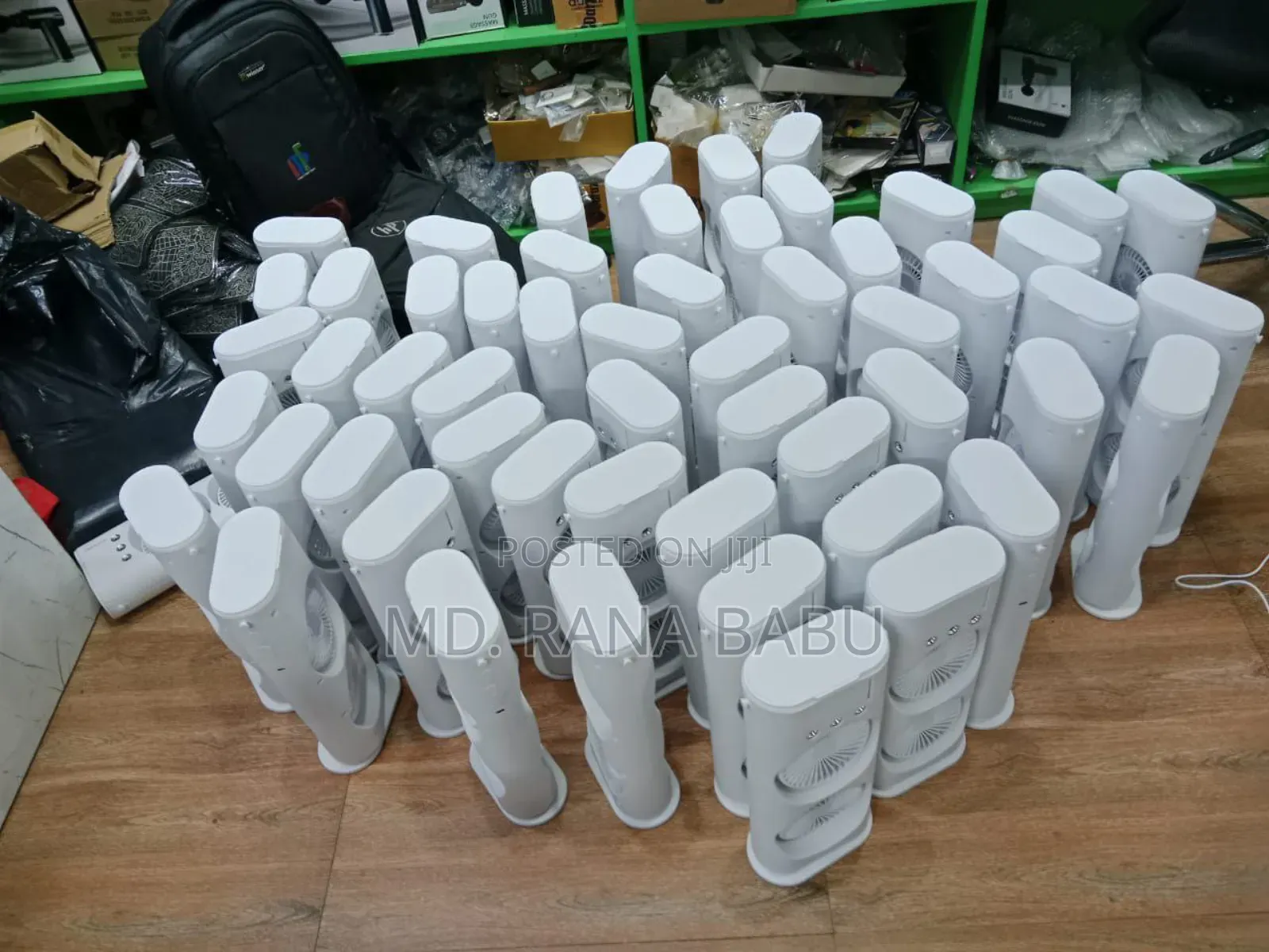 Rechargeable Remote Control Double Head Spray Cooling Fan